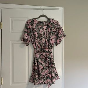 Pink floral dress